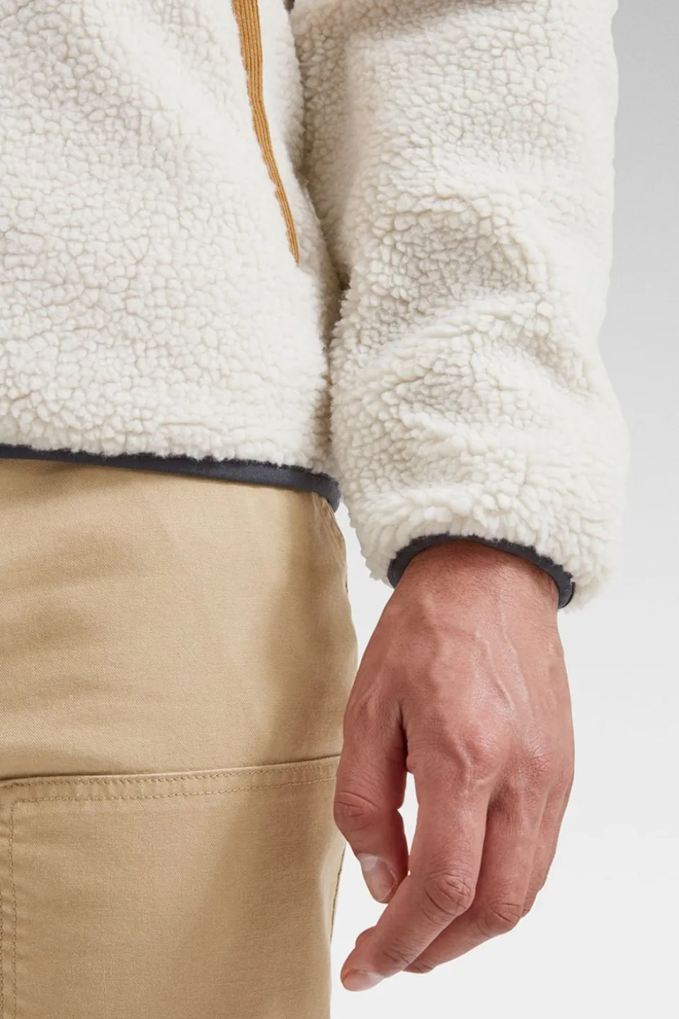 Mens Trekker Recycled Sherpa Full Zip Fleece