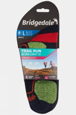 Mens Ultra Light T2 Coolmax Sport 3/4 Crew Socks