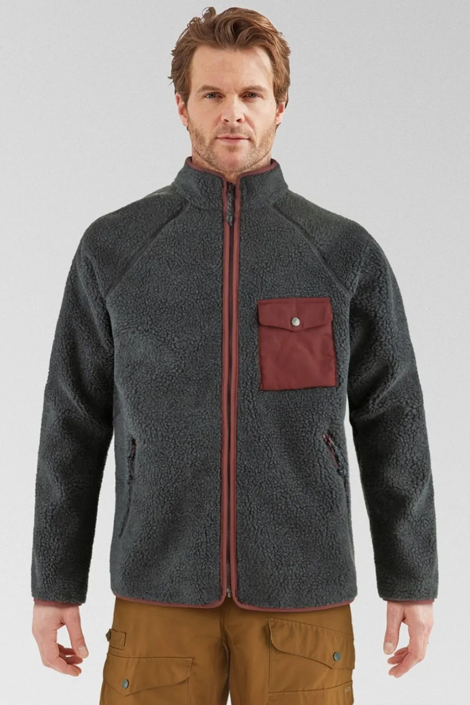 Mens Vardag Pile Fleece Jacket