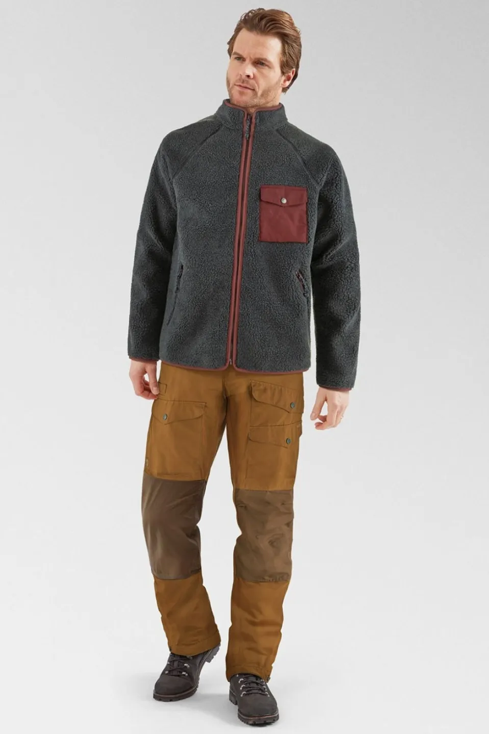 Mens Vardag Pile Fleece Jacket
