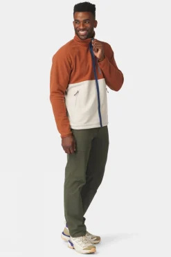 Mens Venture Colourblock Full Zip Fleece Jacket