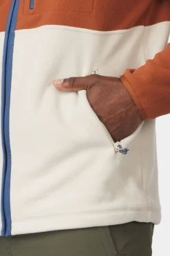 Mens Venture Colourblock Full Zip Fleece Jacket