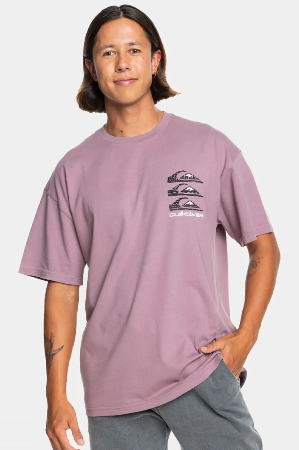 Mens Vertical Logos T-Shirt