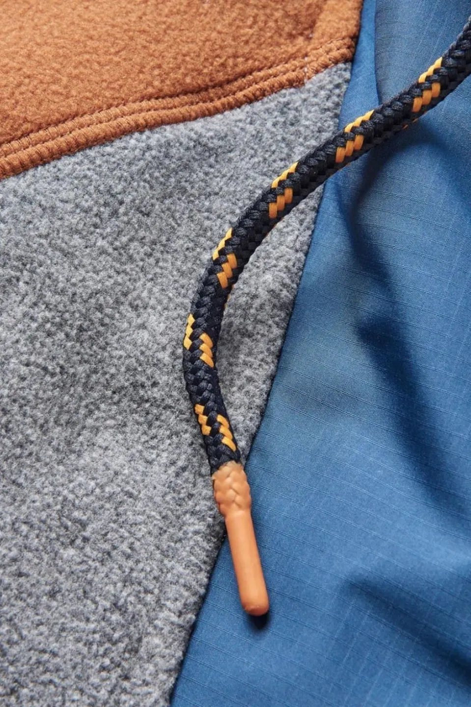 Mens Woodland Hooded Half Zip Polar Fleece