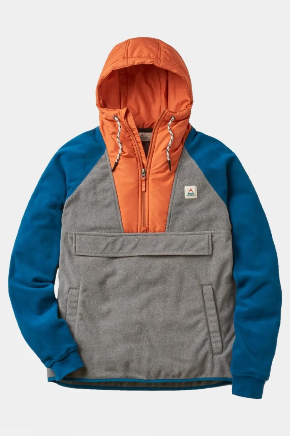 Mens Woodland Hooded Half Zip Polar Fleece