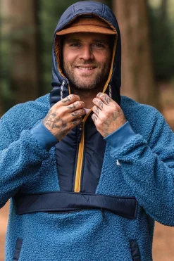 Mens Woodland Recycled Polar-Lined Sherpa Fleece