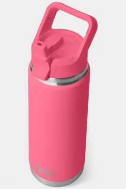 Rambler With Colour Straw Cap Drinks Bottle - 26oz / 769ml