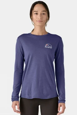 The Women's Long-Sleeved Capilene Cool Merino Graphic Base Layer Top