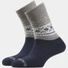 Unisex Light Block Patterned Crew Wool Socks
