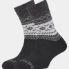 Unisex Light Block Patterned Crew Wool Socks