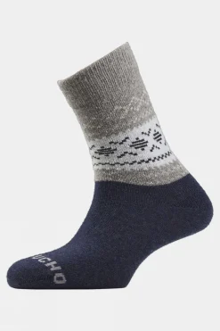 Unisex Light Block Patterned Crew Wool Socks