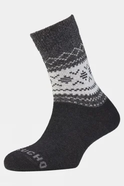 Unisex Light Block Patterned Crew Wool Socks