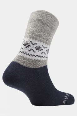 Unisex Light Block Patterned Crew Wool Socks