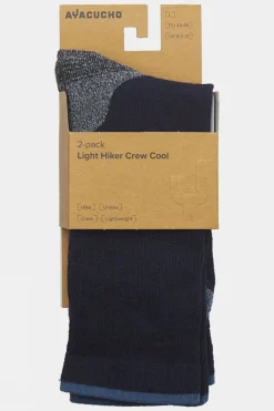 Unisex Light Hiker Crew Cool Socks (2 Pack)