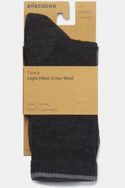 Unisex Light Hiker Crew Wool Socks
