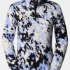 Womens 100 Glacier Printed Quarter Zip Fleece