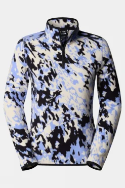 Womens 100 Glacier Printed Quarter Zip Fleece