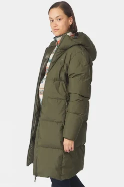 Womens Aarhus Recycled Long Down Jacket