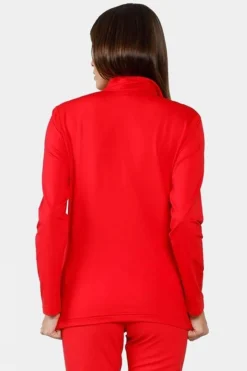 Womens Aleksandria Leopard Half Zip Fleece