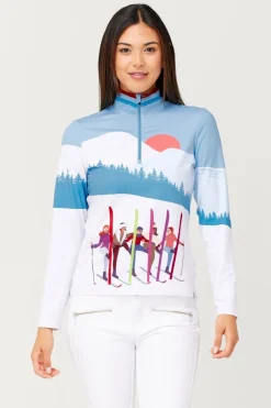 Womens Amiche Quarter Zip Top