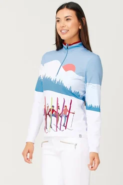 Womens Amiche Quarter Zip Top