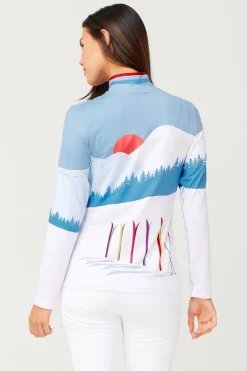 Womens Amiche Quarter Zip Top