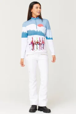 Womens Amiche Quarter Zip Top