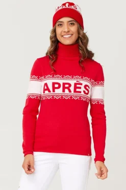 Womens Apres Turtleneck Knitted Sweater