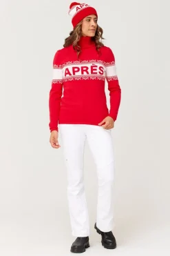 Womens Apres Turtleneck Knitted Sweater