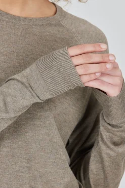 Womens Athens Knitted Crew Neck