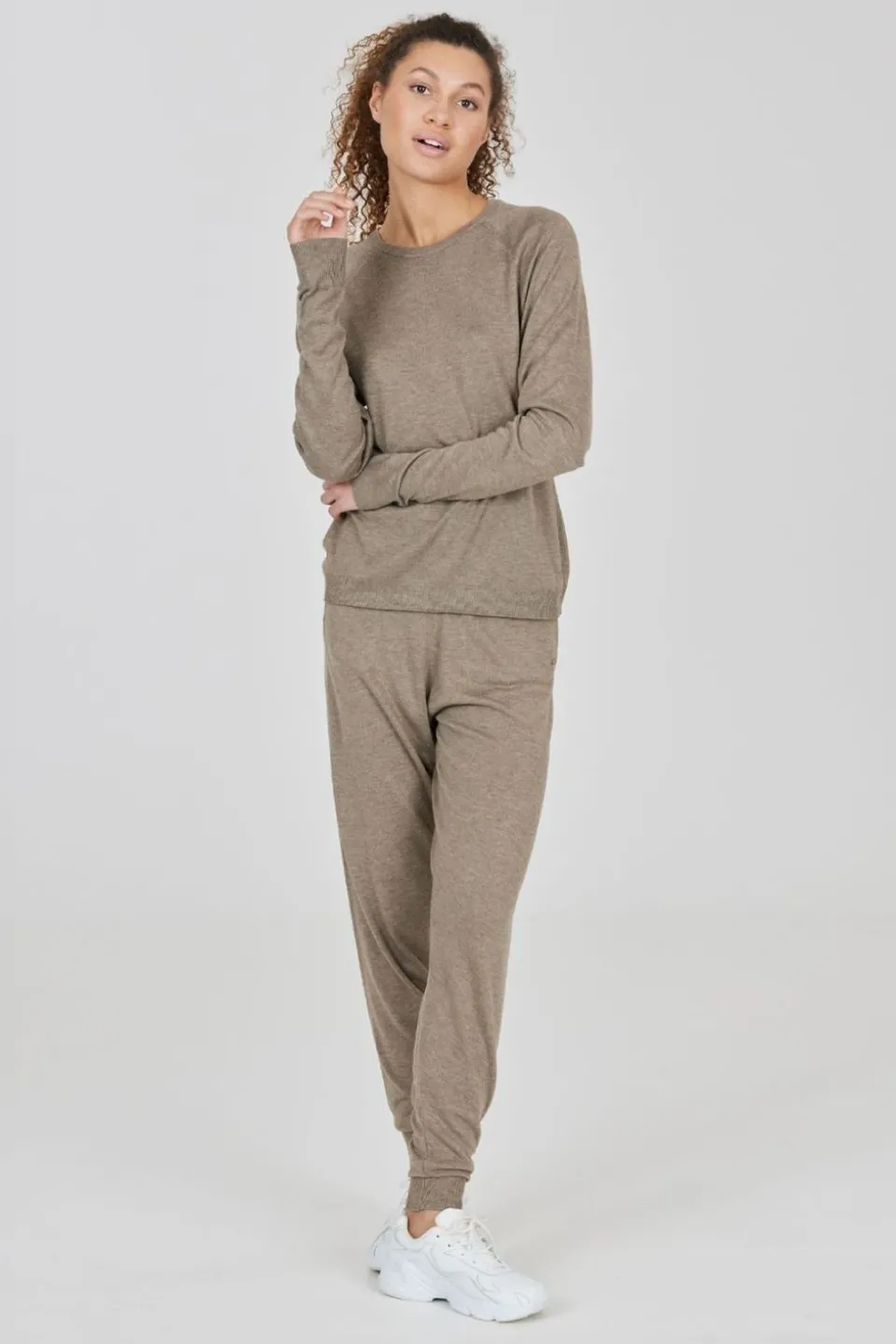 Womens Athens Knitted Jogger Pants
