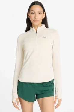 Womens Athletics Heat Grid Half Zip Fleece