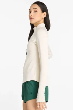 Womens Athletics Heat Grid Half Zip Fleece