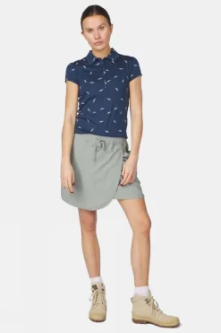Womens Bamboo Seersucker Skort