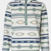 Womens Barrosa Printed Half Zip Fleece