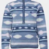 Womens Barrosa Printed Half Zip Fleece