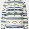 Womens Barrosa Printed Half Zip Fleece