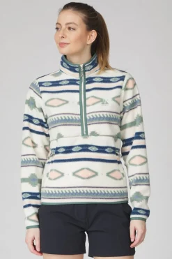 Womens Barrosa Printed Half Zip Fleece