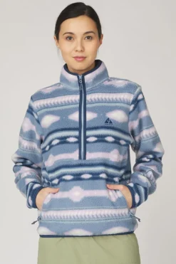 Womens Barrosa Printed Half Zip Fleece