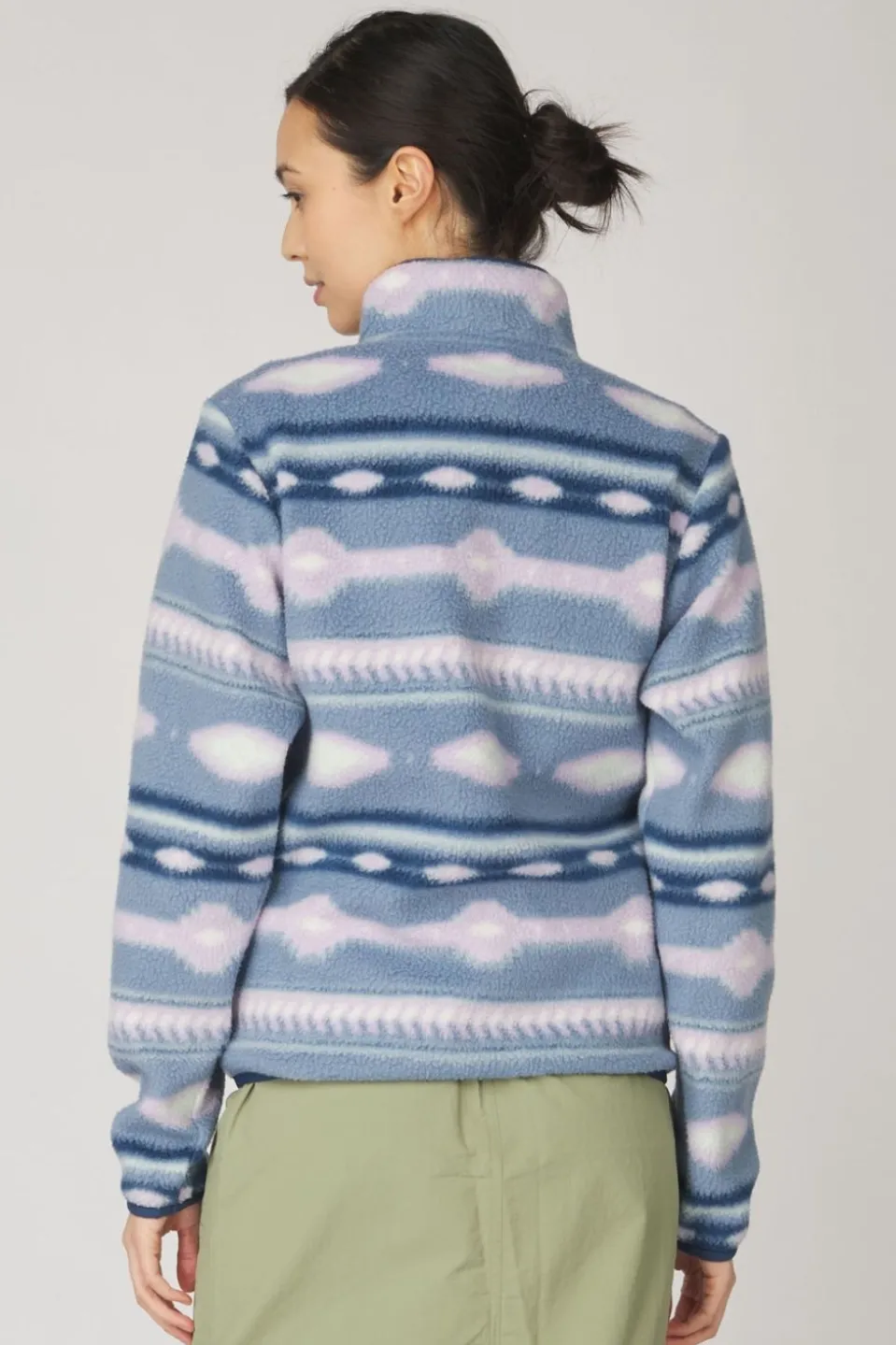 Womens Barrosa Printed Half Zip Fleece