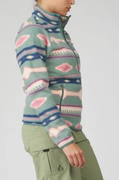 Womens Barrosa Printed Half Zip Fleece