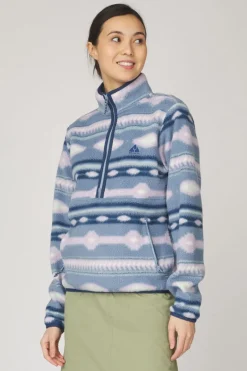 Womens Barrosa Printed Half Zip Fleece