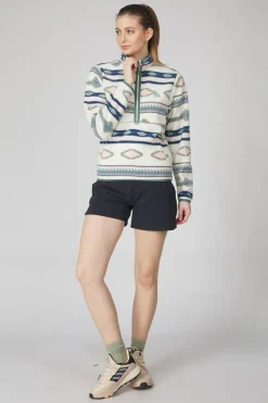 Womens Barrosa Printed Half Zip Fleece