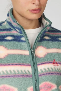 Womens Barrosa Printed Half Zip Fleece