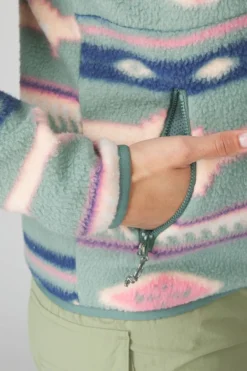 Womens Barrosa Printed Half Zip Fleece