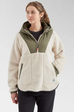 Womens Beaumont Recycled Sherpa Hooded Fleece