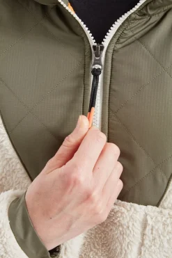 Womens Beaumont Recycled Sherpa Hooded Fleece