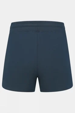 Womens Blue Fleece Shorts