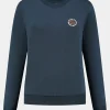 Womens Blue Fleece Sweater