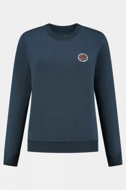 Womens Blue Fleece Sweater